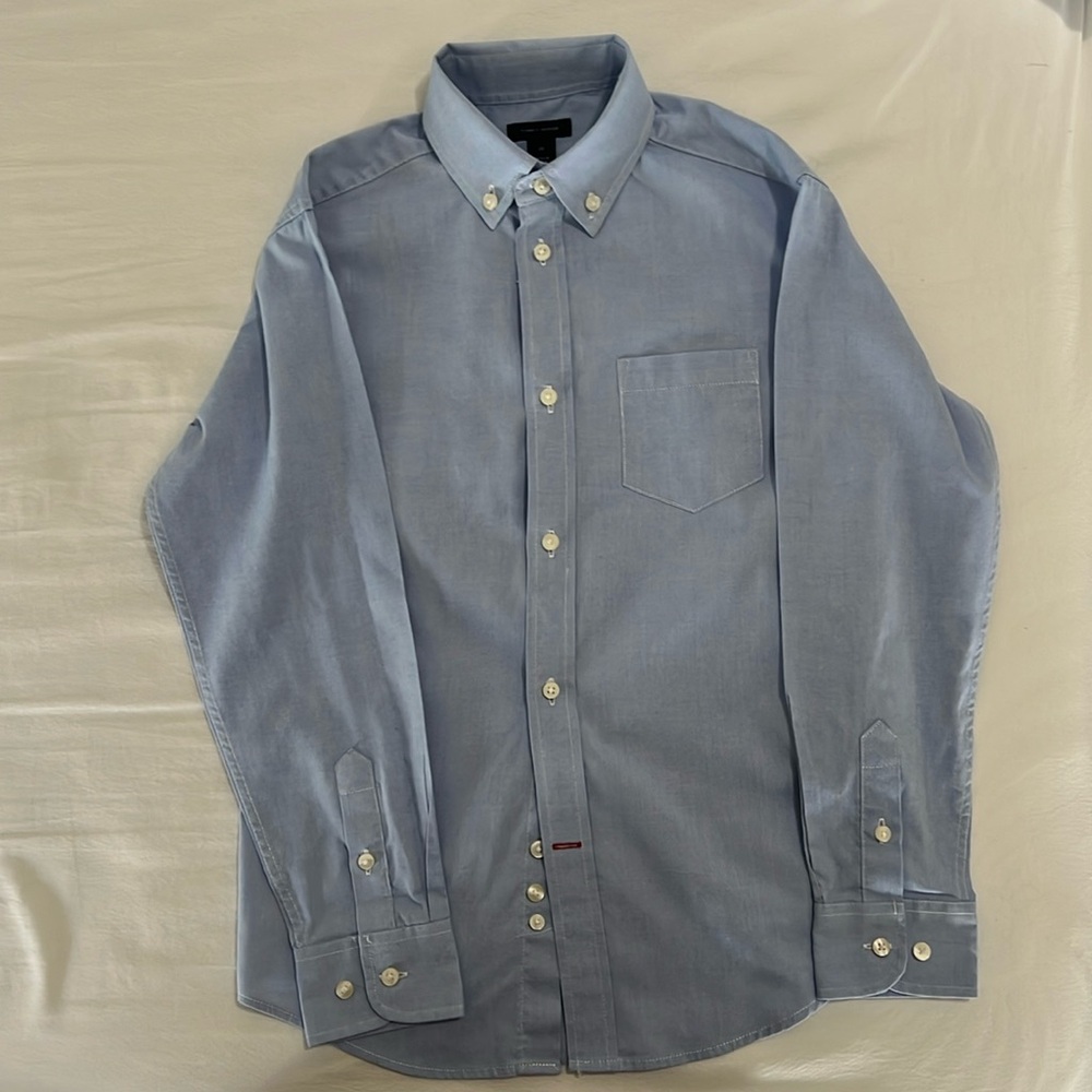 Boys size 10, Tommy Hilfiger Long Sleeve Dress Shirt.